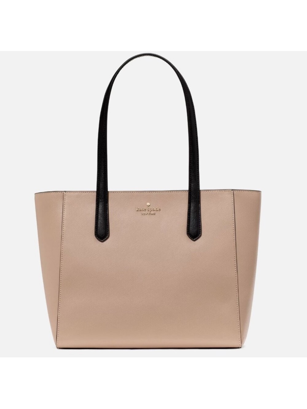 kate spade Staci medium Leather Tote - Neutral Blush/Black